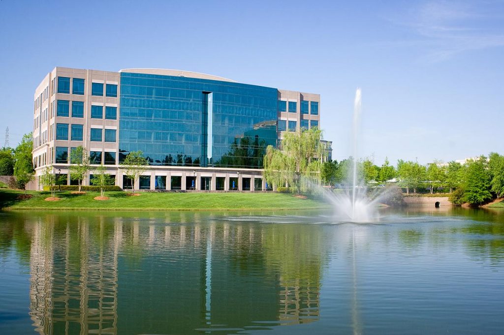 Picture of Fulcrum Point FIG corporate headquarters building in Ballantyne Corporate Park.